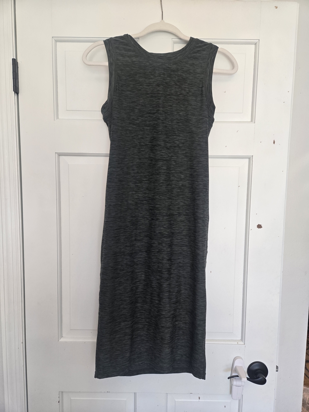 Prana dark heather green Sleeveless Midi bodycon Dress